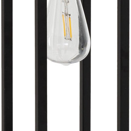 Atmosphera Faby Lantaarn op zonne-energie 13xH36cm - Batterijen/Lamp inbegrepen - Zwart