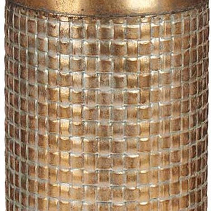 Giftdecor Bloemenvaas Antique Roman - goud - metaal - 16 x 42 cm - Design vaas