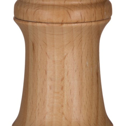 Pepermolen/zoutmolen hout beige 14 cm - Pepermaler/zoutmaler - Kruiden en specerijen vermalers