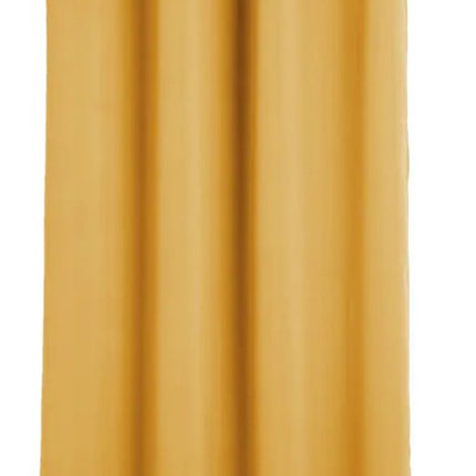 Atmosphera verduisterende gordijnen - set 2x stuks - B135 x L240 cm - okergeel - geplooid - met ringen - kant en klaar