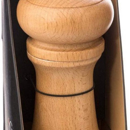 Pepermolen/zoutmolen hout beige 14 cm - Pepermaler/zoutmaler - Kruiden en specerijen vermalers