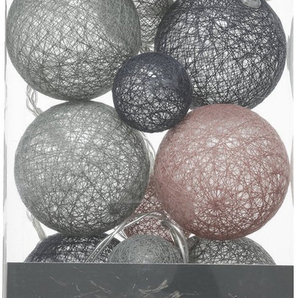 Atmosphera Lichtslinger - 20 verlichte balletjes - multi kleuren mix - 210 cm - batterijen