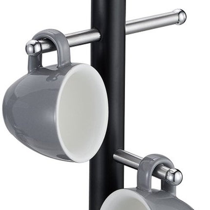 Klausberg 7716 - Mokkenboom – Mokkenhouder – Mokkenrek – Kopjeshouder – Voor 6 Mokken - Zwart