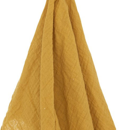 Konijn knuffeldoekje/tuttel lapje van zachte pluche - okergeel - 50 cm - Super sweet