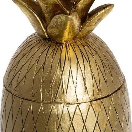 Deco Opbergpot Ananas - Goud - H24