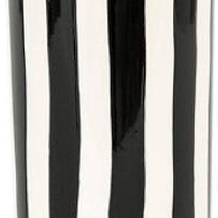 Atmosphera Edric Keramieken vaas Ø13xH30cm - Zwart