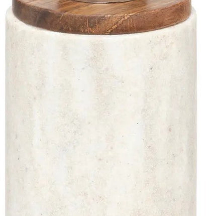Badkamer/WC Setje 3-Delig – Zeepbakje, Tandenborstelhouder & Zeeppompje – Marmereffect Beige/Wit – Polyresin Kunststeen