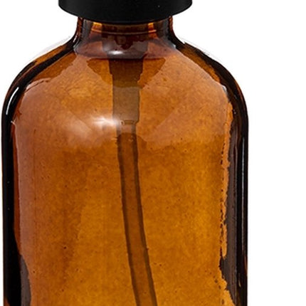 5Five Zeeppompje/dispenser - glas - bruin - 250 ml - navulbaar - toilet/keuken/badkamer