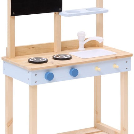 Atmosphera Kids Houten Keuken - Volledig uitgerust houten keukenimitatiespel - Met accessoires