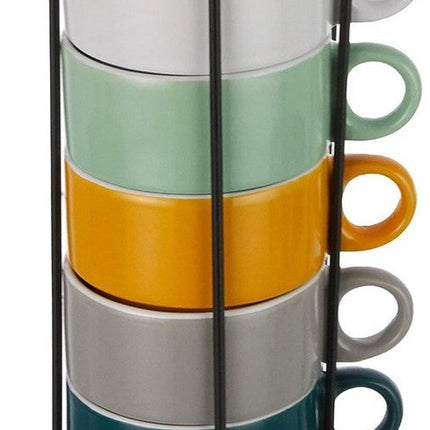 Set van 6 koffiekopjes Secret de Gourmet Met steun
