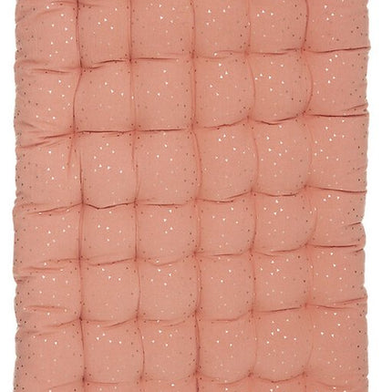 Atmosphera Kids Oya vloermatras met gouden driehoekjes - 120x60x5cm - Terracotta