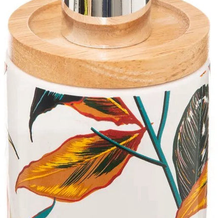 Badkamer-WC Set Palawan Stijl – Inclusief Afvalemmer, WC-Borstel, Zeepdispenser & Tandenborstelhouder – Wit/Zilver – Modern & Stijlvol - 4-Delig