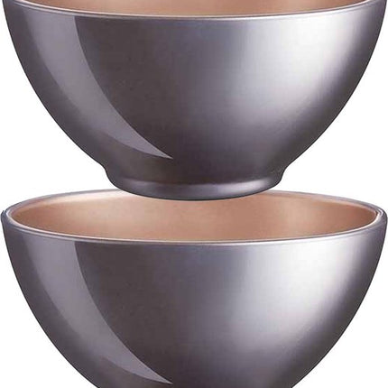 Luminarc Kommetjes/soepkommen/schaaltjes voor dessert/ontbijt - 4x - Glas - D13 x 6 cm - lila paars
