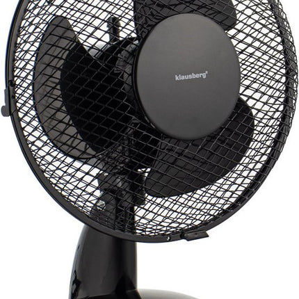 Klausberg 7473 - tafelventilator - zwart - 23 cm - 21W