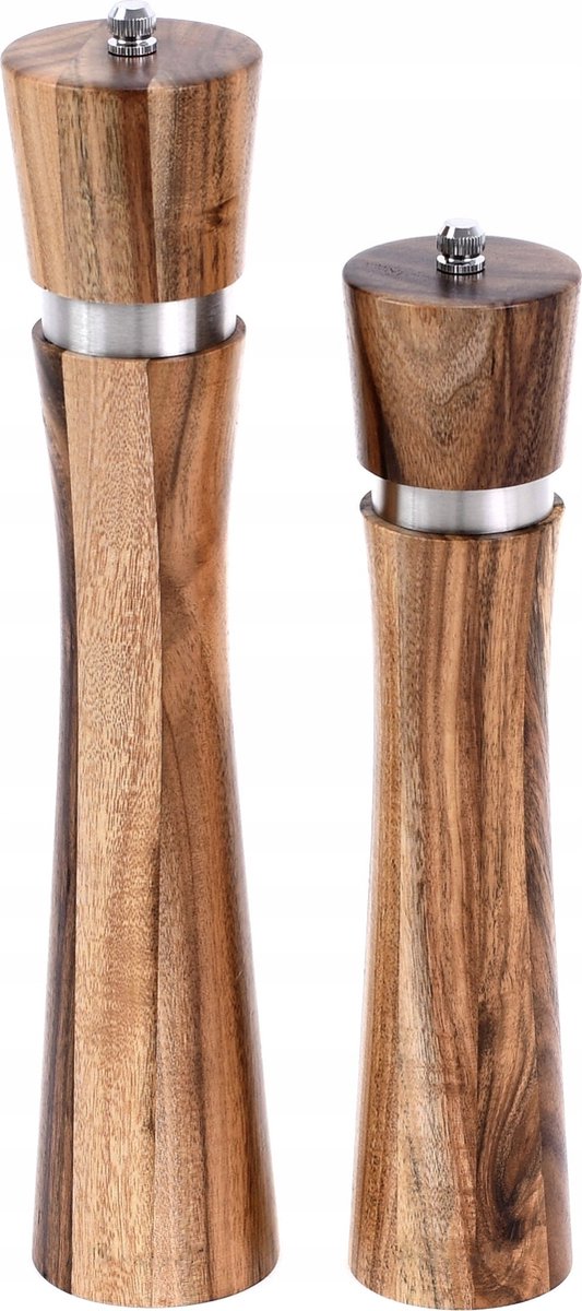 Klausberg 7592/7593 - Peper en zout molen - Acaciahout - 31.5 / 25 cm hoog