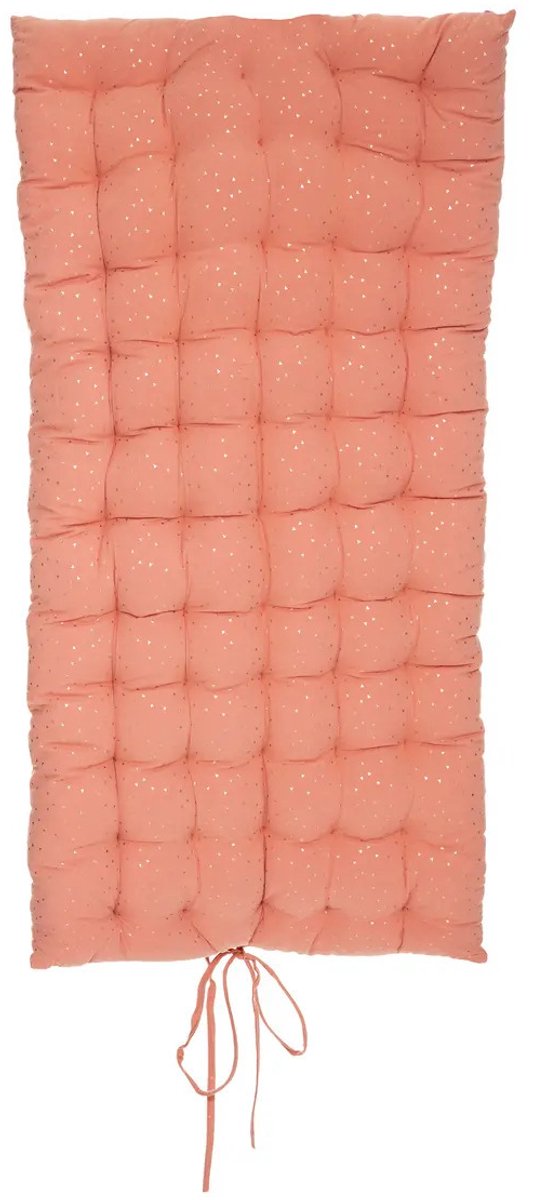 Atmosphera Vloerkussen Matras - steenrood - polyester/katoen - 120 x 60 x 5 cm - Extra lang - spelen - gamen - relaxen - oefeningen