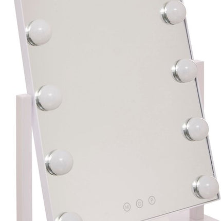 5Five Piverende Make-up LED Spiegel - 35x7x43cm - Wit