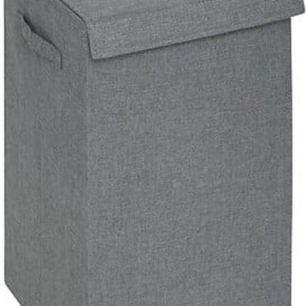 5Five Eureka sorteer wasmand 2x - 74 liter - grijs - met afsluitklep