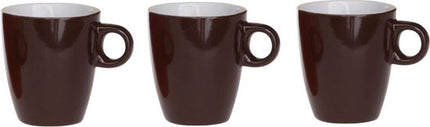 Cosy & Trendy Vicky Beker - 19 cl - Ø 7 cm x 8.5 cm - Bruin - Set-6