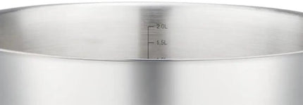 Vcasa lage rvs braadpan 24 cm met glazen afgietdeksel, 2,7 liter