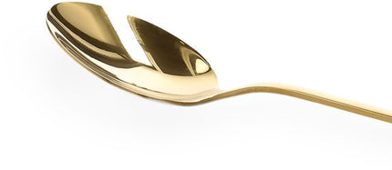 Homla - Stilo Latte Lepels Set - 3 Stuks - Lange Dessertlepels - Cocktaillepels - Koffielepels voor Latte Macchiato - IJslepels - RVS - Goud