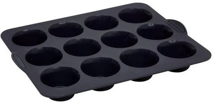 Siliconen TOP Maxi siliconen 12 muffinvorm - verstevigde harde armatuur - anti-aanbak - 40 × 30,5 × 4,5 cm - oven, vriezer & vaatwasser - 100% Siliconen Platinium