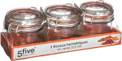 Secret de Gourmet Inmaakpot/voorraadpot - 18x stuks - 330 ml - glas met beugelsluiting - weckpot