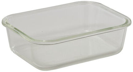 Sileat Lunchbox - Meal Prep Container - Glazen Vershouddoos - Bewaardoos voor Voedsel Vers - Hittebestendig & Duurzaam - Magnetron- en Vaatwasserbestendig - 0.95 liters - 20.3 x 15.2 x 6.2 cm - Transparant