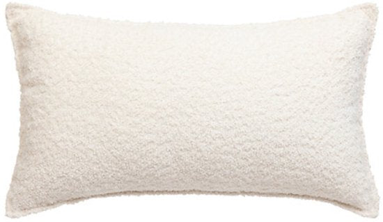 Bankkussen - Sierkussen - Decoratief Kussen - Lendekussen Woonkamer - Rechthoekig - Polyester - 30x50 cm - Ivory