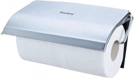 Set Keukenrolhouder + WC-Rolhouder – Roestvrij Staal – Moderne Design – Eenvoudig te Monteren - 25x13.5x2 + 12x12.3x1.6 cm