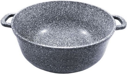 Klausberg kookpan met glazen deksel, marmer grijs, 22 cm, 3,3 liter