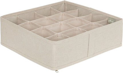 Lademandje kledingkast organizer 16-vaks Five® - Dressy+ - Beige - Opvouwbaar