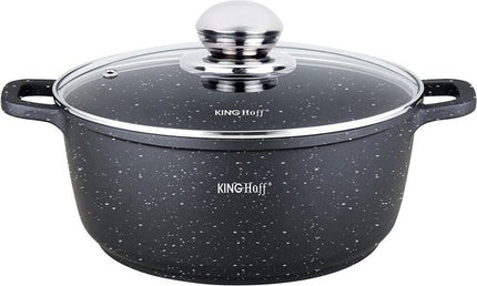Kinghoff kleine braadpan met aromaknop, 16 cm, 1,3 liter, marmerlaag