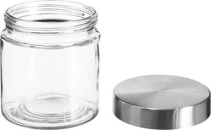 Secret de Gourmet voorraadpotten, set van 3, 0,75 L, glas met luchtdichte rvs deksel