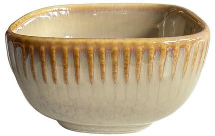 MPLCo - Ombres Mini Dip Bowl - Kom - Schaaltje voor Saus & Tapas - Oven, Magnetron & Vaatwasser Bestendig - Kleine Serveerschaal Keramiek - 250ml - 10 x 10 x 5.5 cm - Lichtbruin