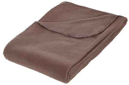 Plaid - Microvezel Plaid - Set van 2 - Zachte Fleece Deken - 125 x 150 cm - Bruin