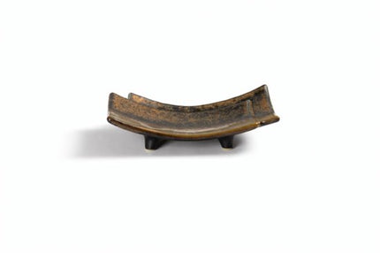 MPLCo - Ondes Serveerschaal - Schaal Sushi & Tapas - Serveerschaal op Voet - Vaatwasser & Magnetron Bestendig - Decoratief Bord op Voet - Keramiek - ca. 17 x 2-4.5 cm - Aardetinten