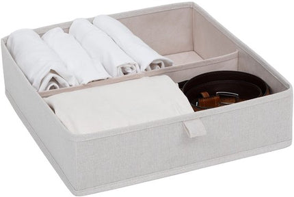 Lademandje kledingkast organizer 16-vaks Five® - Dressy+ - Beige - Opvouwbaar