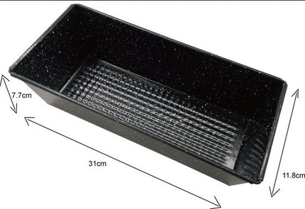 Kinghoff cakevorm 31 cm met antiaanbaklaag, rechthoekig, zwart