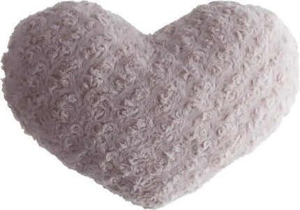 Atmosphera pluche bank kussen hartje vorm - roze - 28 x 36 cm - Sierkussens - voor binnen