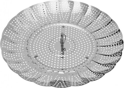 KINGHOFF opvouwbaar stoommandje van rvs, Ø28 cm, zilver