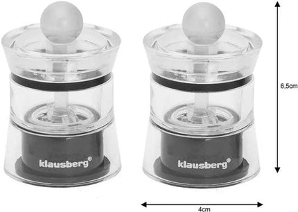 Klausberg - Peper- en Zoutmolenset - 6 cm - Keramisch Mechanisme