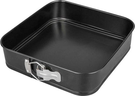 Kinghoff 1541 vierkante springvorm 28 cm met antiaanbaklaag, zwart
