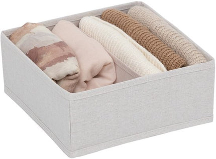 Lademandje kledingkast organizer 16-vaks Five® - Dressy+ - Beige - Opvouwbaar