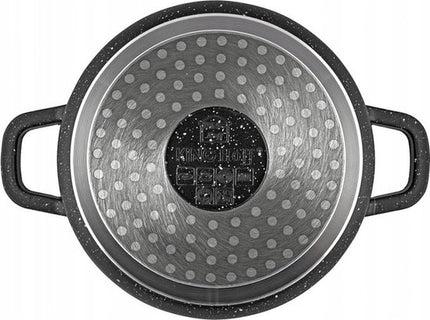 Kinghoff kleine braadpan met aromaknop, 16 cm, 1,3 liter, marmerlaag