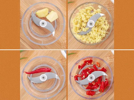 Hakmolen elektrische - USB oplaadbal - Mini Portable Chopper - 250ml