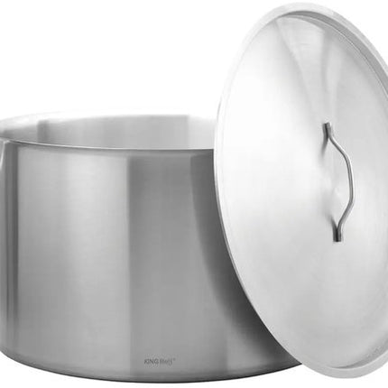 Kookpan - Catering Pan - Extra Grote Soeppan met Deksel - Stockpot - Inductie Geschikt - voor Soep, Pasta & Stoofgerechten - 83L - Ø55 cm - RVS