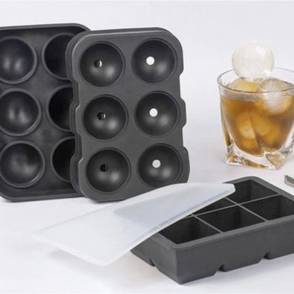 Ruhhy Siliconen Vormen: XXL IJsklontjes en Perfecte IJsbollen voor Uw Drankjes