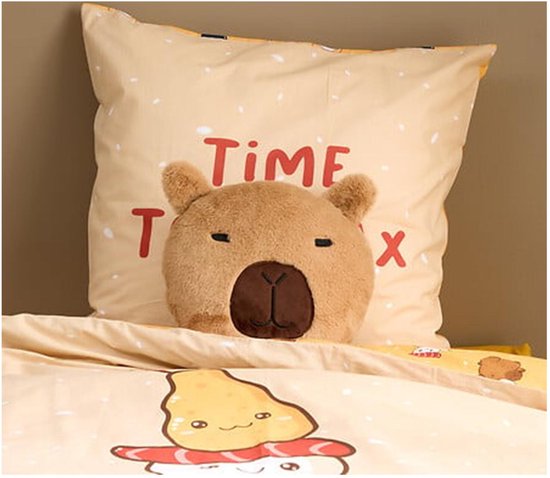 Atmosphera Kids Sierkussen Capybara - Ø30xH11cm - Bruin