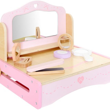 Atmosphera Kids Make-up Kaptafel met Accessoires - 32x26x26cm - Roze